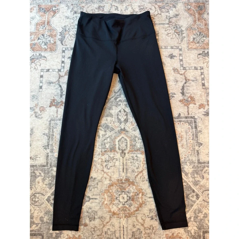 Yogalicious Womens Black High Waisted Full Length Yoga Leggings Size Medium